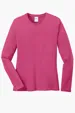 Port & Co Women's Long Sleeve Core Cotton Tee — view 17