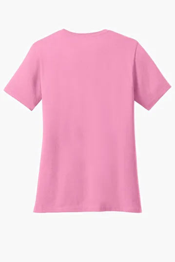 Port & Co Women's Core Cotton V-Neck Tee — view 32