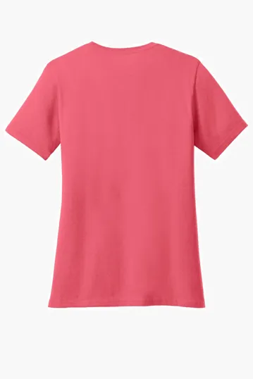 Port & Co Women's Core Cotton V-Neck Tee — view 34