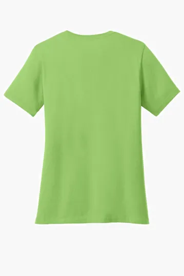 Port & Co Women's Core Cotton V-Neck Tee — view 38