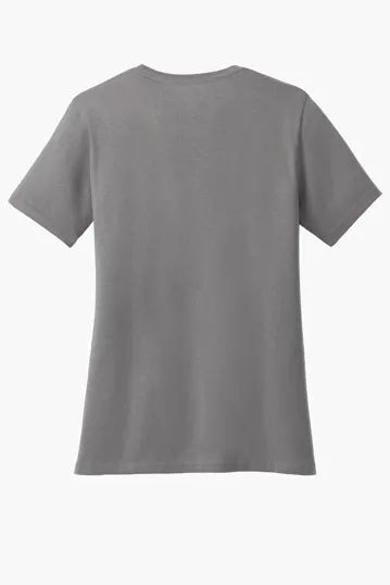 Port & Co Women's Core Cotton V-Neck Tee — view 39