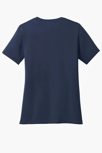 Port & Co Women's Core Cotton V-Neck Tee — view 40