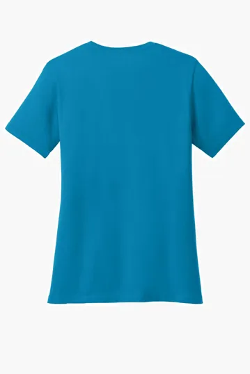 Port & Co Women's Core Cotton V-Neck Tee — view 41