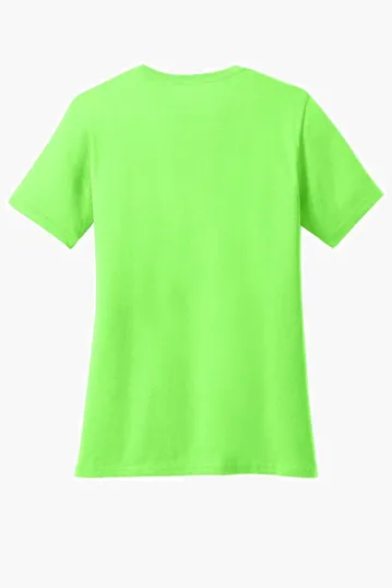 Port & Co Women's Core Cotton V-Neck Tee — view 42
