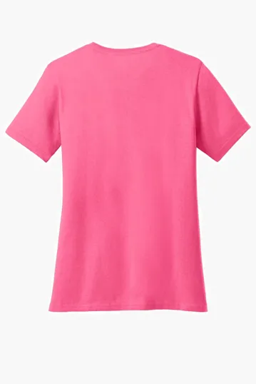 Port & Co Women's Core Cotton V-Neck Tee — view 44
