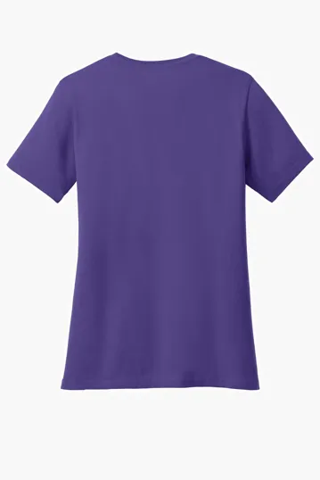 Port & Co Women's Core Cotton V-Neck Tee — view 47