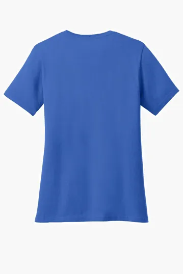 Port & Co Women's Core Cotton V-Neck Tee — view 50