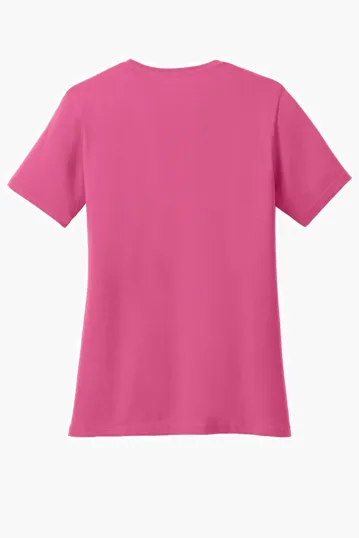 Port & Co Women's Core Cotton V-Neck Tee — view 51