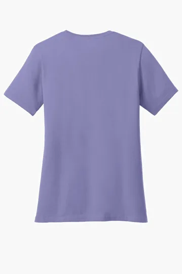 Port & Co Women's Core Cotton V-Neck Tee — view 54