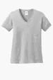 Port & Co Women's Core Cotton V-Neck Tee — view 3