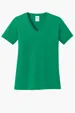 Port & Co Women's Core Cotton V-Neck Tee — view 10