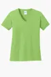 Port & Co Women's Core Cotton V-Neck Tee — view 11