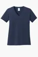 Port & Co Women's Core Cotton V-Neck Tee — view 13