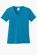 Port & Co Women's Core Cotton V-Neck Tee — view 14
