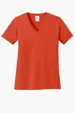 Port & Co Women's Core Cotton V-Neck Tee — view 19