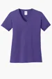 Port & Co Women's Core Cotton V-Neck Tee — view 20