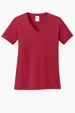 Port & Co Women's Core Cotton V-Neck Tee — view 22