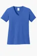 Port & Co Women's Core Cotton V-Neck Tee — view 23