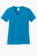 Port & Co Women's Core Cotton V-Neck Tee — view 25