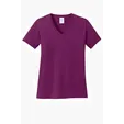 Port & Co Women's Core Cotton V-Neck Tee