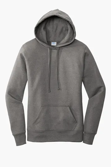 Port & Co Women's Core Fleece Pullover Hooded Sweatshirt — view 3