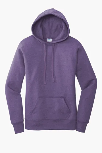 Port & Co Women's Core Fleece Pullover Hooded Sweatshirt — view 4