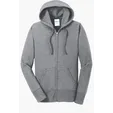 Port & Co Women's Core Fleece Full-Zip Hooded Sweatshirt — view 2