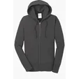 Port & Co Women's Core Fleece Full-Zip Hooded Sweatshirt — view 3