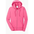 Port & Co Women's Core Fleece Full-Zip Hooded Sweatshirt — view 8