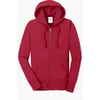 Port & Co Women's Core Fleece Full-Zip Hooded Sweatshirt — view 10
