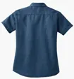 Port & Co Women's Short Sleeve Value Denim Shirt — view 5