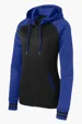 Sport-Tek Women's Sport-Wick Varsity Fleece Full-Zip Hooded Jacket — view 5