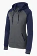 Sport-Tek Women's Sport-Wick Varsity Fleece Full-Zip Hooded Jacket — view 6