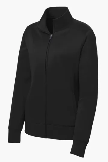 Sport-Tek Women's Sport-Wick Fleece Full-Zip Jacket — view 2