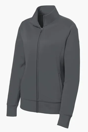 Sport-Tek Women's Sport-Wick Fleece Full-Zip Jacket — view 3