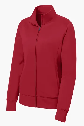 Sport-Tek Women's Sport-Wick Fleece Full-Zip Jacket — view 4