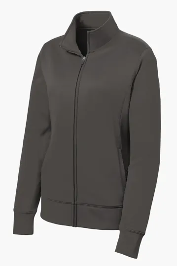 Sport-Tek Women's Sport-Wick Fleece Full-Zip Jacket — view 5