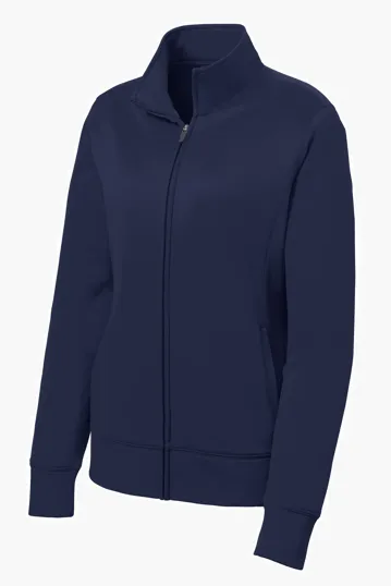 Sport-Tek Women's Sport-Wick Fleece Full-Zip Jacket — view 6