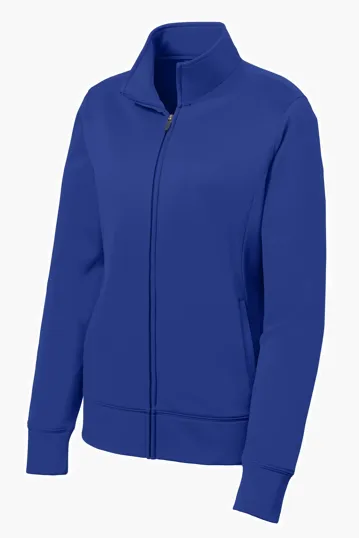 Sport-Tek Women's Sport-Wick Fleece Full-Zip Jacket — view 8