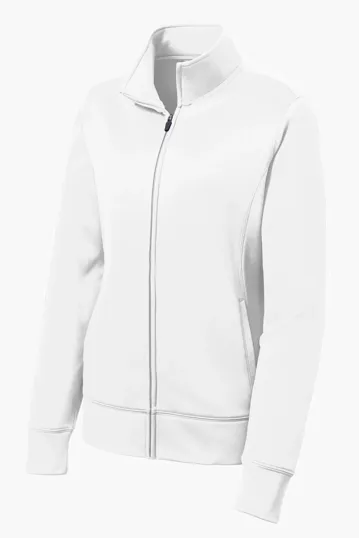 Sport-Tek Women's Sport-Wick Fleece Full-Zip Jacket — view 9