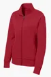 Sport-Tek Women's Sport-Wick Fleece Full-Zip Jacket — view 4