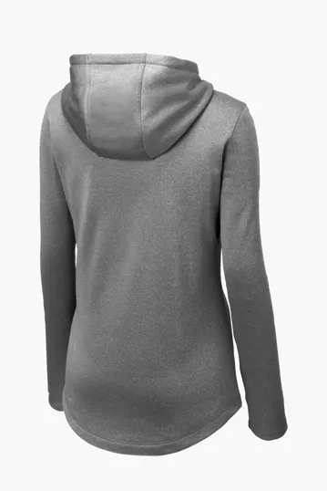 Sport-Tek Women's PosiCharge Sport-Wick Heather Fleece Hooded Pullover — view 7