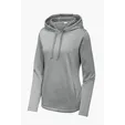 Sport-Tek Women's PosiCharge Sport-Wick Heather Fleece Hooded Pullover — view 3
