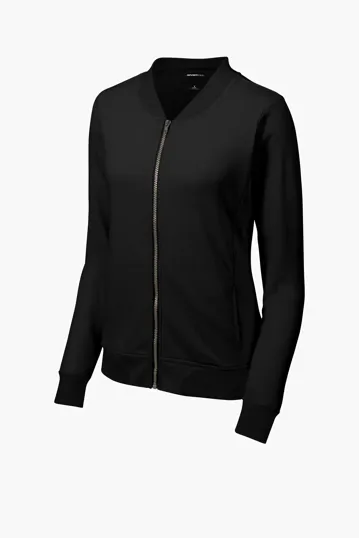 Sport-Tek Women's Lightweight French Terry Bomber — view 2