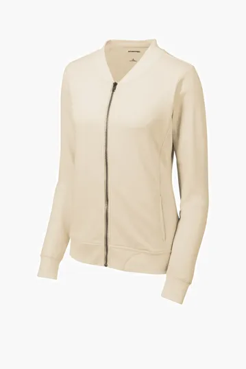 Sport-Tek Women's Lightweight French Terry Bomber — view 3