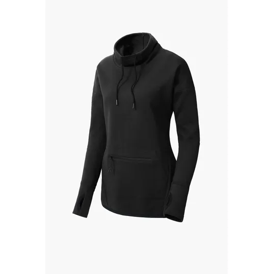 Sport-Tek Women's Triumph Cowl Neck Pullover — view 3