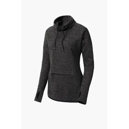 Sport-Tek Women's Triumph Cowl Neck Pullover — view 4