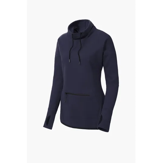 Sport-Tek Women's Triumph Cowl Neck Pullover — view 6