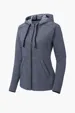 Sport-Tek Women's PosiCharge Tri-Blend Wicking Fleece Full-Zip Hooded Jacket