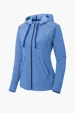 Sport-Tek Women's PosiCharge Tri-Blend Wicking Fleece Full-Zip Hooded Jacket — view 2